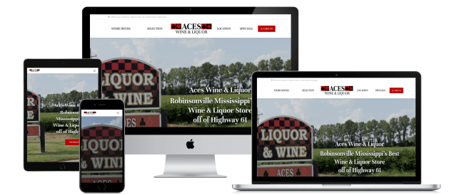 aces wine liquor website